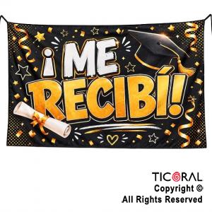 BANNER ME RECIBI 1,80 X 1,20 MTS